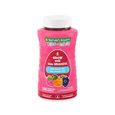 Nature’s Bounty Bien grandir POUR ENFANTS avec vitamine B12 150 ea, 0,13 $/1ch