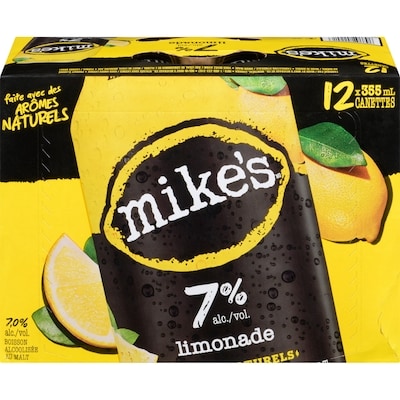Mike’s Hard Boisson alcoolisée au malt limonade (Pièce d’identité requise au moment du ramassage) 12x355.0 ml, 0,52 $/100ml