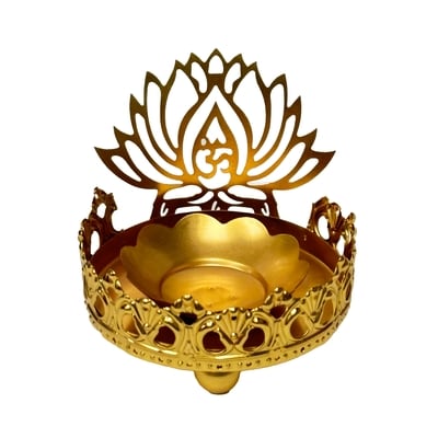 TOMO Diwali Lotus Candle Holder 1 ea, $12.00/1ea