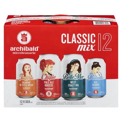 Archibald Classic Mix 12 (ID required at pick-up) 12x355.0 ml, $0.52/100ml