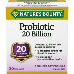 Probiotic, 20 Billion Live Probiotic Cultures
