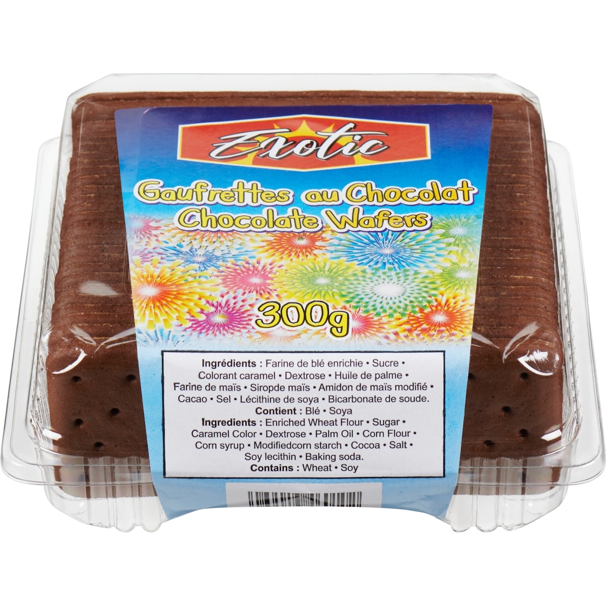 Exotic Chocolate Wafers 300 g, $1.67/100g