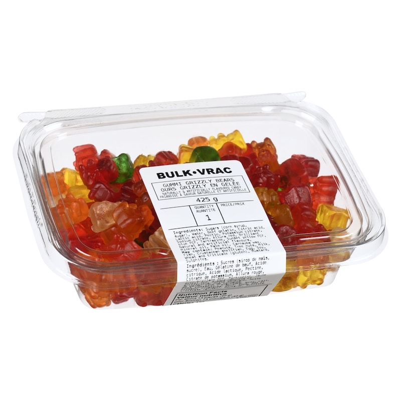 Naturally & Artificially Flavoured Candy Gummi Grizzly Bears