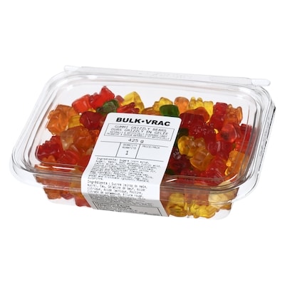 Naturally & Artificially Flavoured Candy Gummi Grizzly Bears