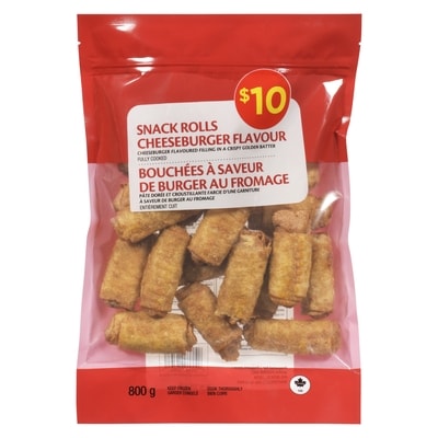 null Bouchées à saveur de burger au fromage 800 g, 1,25 $/100g