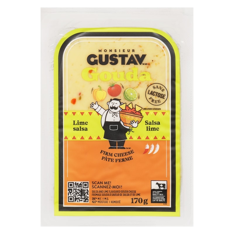 Salsa And Lime Flavoured Gouda Cheese 31% M.F.