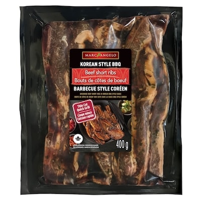 Marcangelo Beef Short Ribs, Korean-Style BBQ 400 g, $3.50/100g