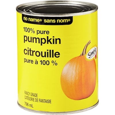 No Name 100% Pure Pumpkin 796 ml, $0.57/100ml