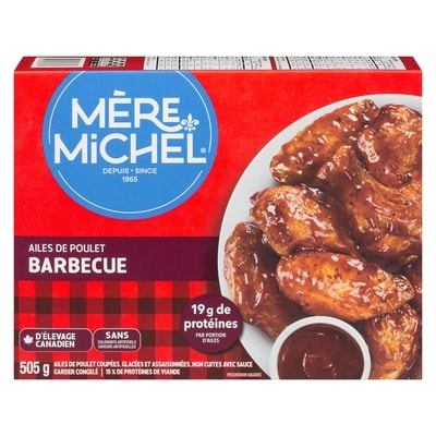 Mère Michel Ailes de poulet barbecue 505 g, 2,28 $/100g
