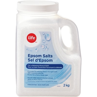 Life Brand Unscented Epsom Salts 2 kg, $0.40/100g