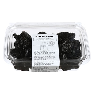 Johnvince Foods Pruneaux dénoyautés 325 g, 2,15 $/100g