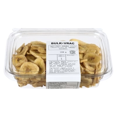 Johnvince Foods Sweetened Banana Chips 180 g, $1.67/100g