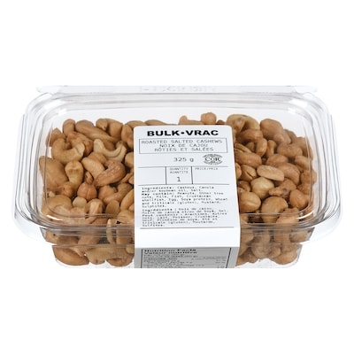 Johnvince Foods Noix de cajou rôties et salées 325 g, 3,69 $/100g