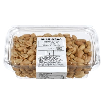 Johnvince Foods Arachides géantes rôties et salées 325 g, 1,54 $/100g