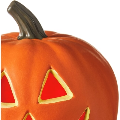 Plastic Pumpkin Decoration - Orange