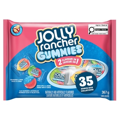 JOLLY RANCHER 35Ct Peanut Free Jolly Rancher 2 Flavours In 1 Gummies 367 g, $2.72/100g