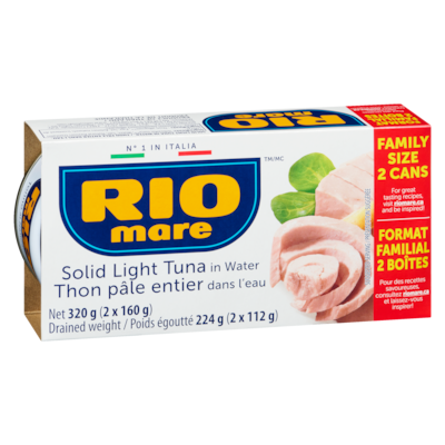 Solid Light Tuna In Water Family Size
