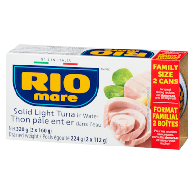 Solid Light Tuna In Water Family Size