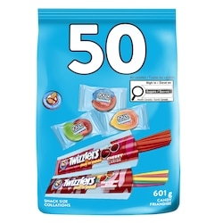 Hershey’s Bonbons assortis sans arachides 50 unités 601 g, 1,07 $/100g