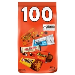 Hershey's 100Ct Assorted Chocolate 962 g, $1.97/100g