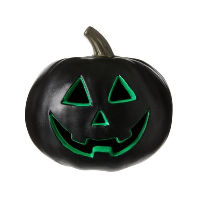 null Décoration de citrouille en plastique – noir 1 ea, 10,00 $/1ch