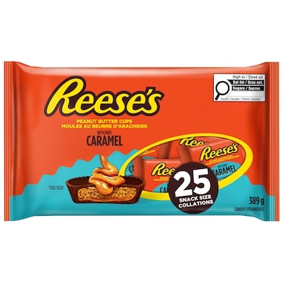 Reese’s Friandise moules au beurre d'arachides avec caramel 389 g, 2,57 $/100g