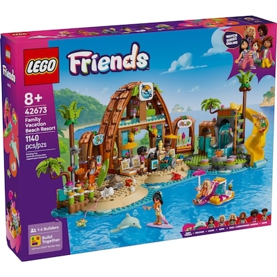LEGO Friends Family Vacation Beach Resort Toy 42673 1 ea, $150.00/1ea