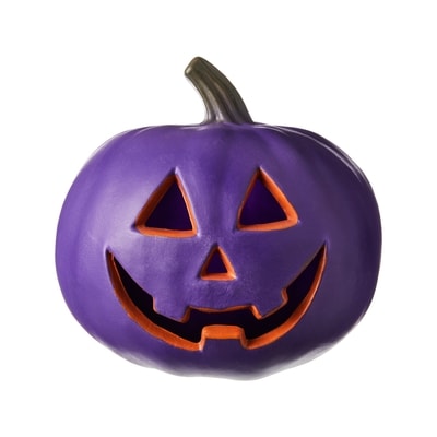 null Décoration de citrouilles en plastique – violet 1 ea, 12,00 $/1ch