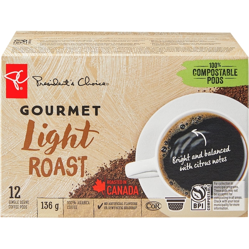 Gourmet Light Roast Coffee Pods