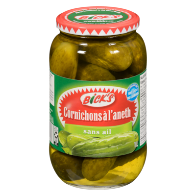 Bick’s Cornichons à l'aneth sans ail 1 l, 0,78 $/100ml