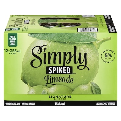Simply Spiked Limeade (ID required at pick-up) 12x355.0 ml, $0.65/100ml