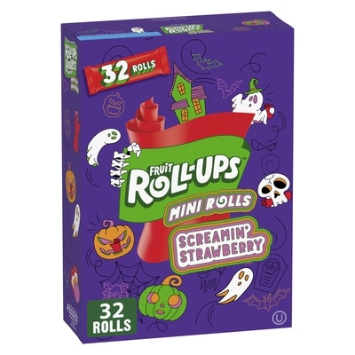 Betty Crocker Halloween Mini Rolls, Fruit Flavoured Snacks, 32 Rolls 335.66 g, $4.17/100g