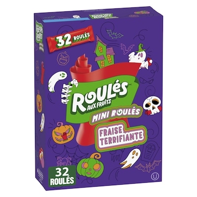 Betty Crocker Halloween mini rolls, snacks aux saveurs fruitées, 32 rouleaux 335.66 g, 4,17 $/100g