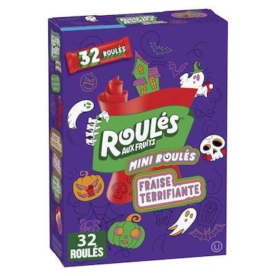 Betty Crocker Halloween mini rolls, snacks aux saveurs fruitées, 32 rouleaux 335.66 g, 4,17 $/100g