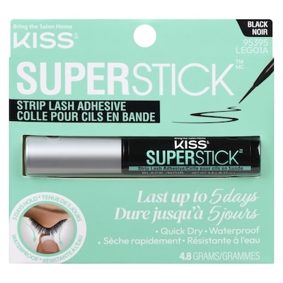 Kiss My Face Superstick colle pour cils en bande noir 1 ea, 10,00 $/1ch