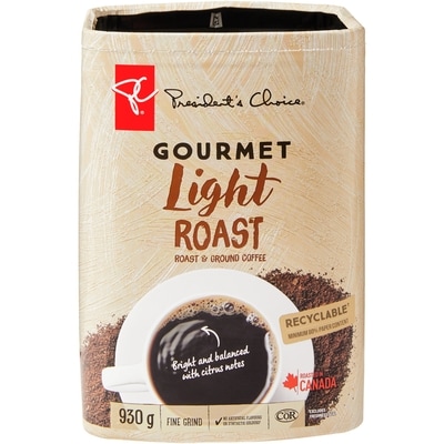 le Choix du Président Café moulu Gourmet à torréfaction légère 930 g, 2,69 $/100g