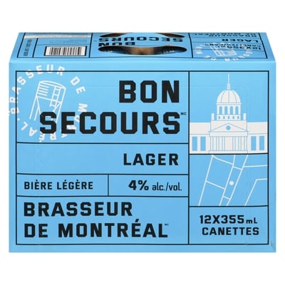 null Bière légère lager bon secours (Pièce d’identité requise au moment du ramassage) 12x355.0 ml, 0,63 $/100ml