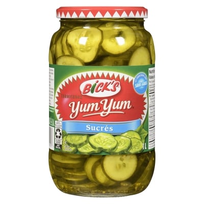 Yum yum cornichons sucrés