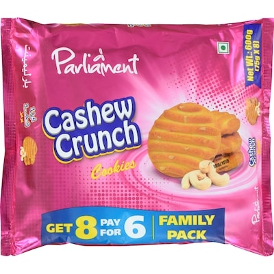 Parliament Cookies Cashew Crunch Family Pack 600 g, $1.17/100g