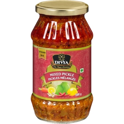 Divya Mixed Pickle 500 g, $0.80/100g