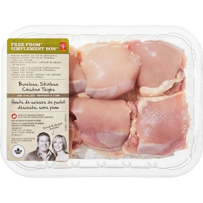 le Choix du Président Haut de cuisse de poulet désossé sans peau Simplement Bon 23,35 $/1kg 10,59 $/1lb
