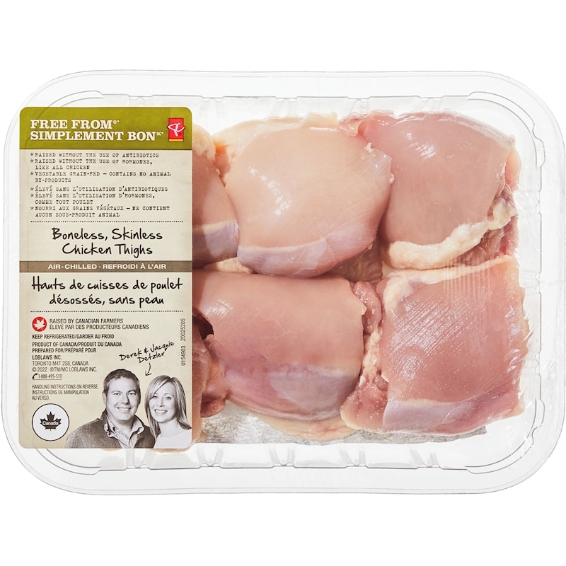 Haut de cuisse de poulet désossé sans peau Simplement Bon