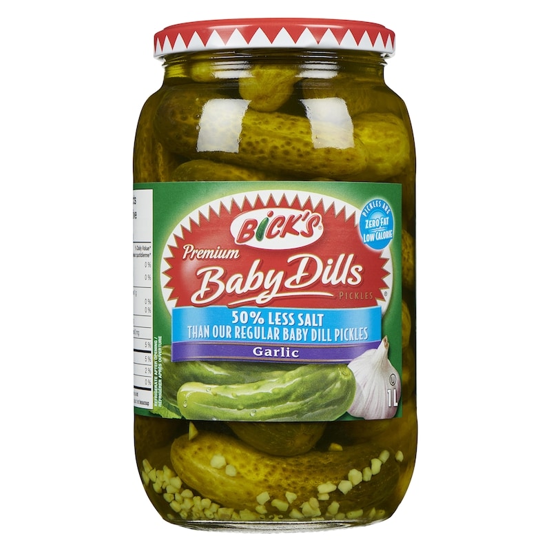 Premium Baby Dills Pickles Less Salt, Garlic
