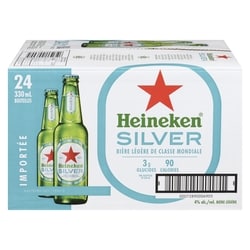 Heineken Bière légère de classe mondiale Silver (Pièce d’identité requise au moment du ramassage) 24x330.0 ml, 0,37 $/100ml