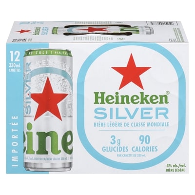 Heineken Bière légère (Pièce d’identité requise au moment du ramassage) 12x330.0 ml, 0,45 $/100ml