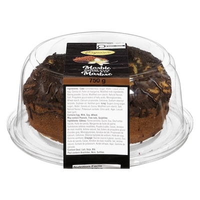 null Gâteau à la marbre 750 g, 0,80 $/100g