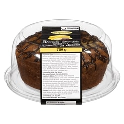 null Gâteau au chocolat et banane 750 g, 1,07 $/100g