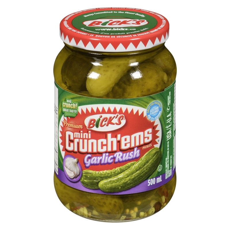 Mini Crunch'ems Premium Pickles Garlic Rush