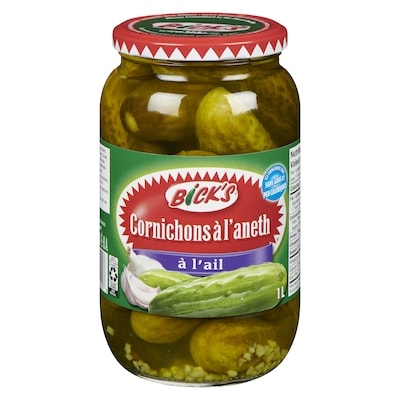 Bick’s Cornichons à l'aneth à l'ail 1000 ml, 0,70 $/100ml