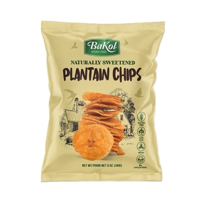 BaKol Croustilles de plantain (naturellement sucrées) (KP) 140 g, 5,35 $/100g